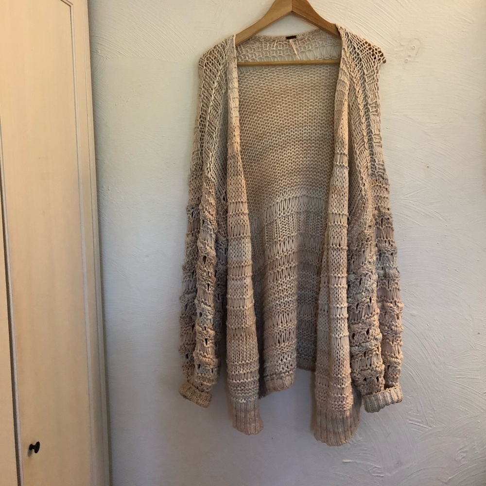 Free People Watercolor Cardigan